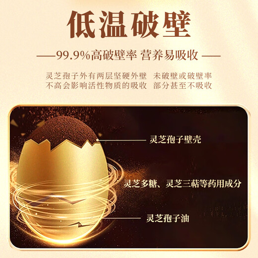 
Jinzhuan suspended the sale of the Breaking Wall Ganoderma Lucidum Spore Powder Capsules 80 capsules/bottles Spore Powder Capsules Regulate Immunity 3 bottles
