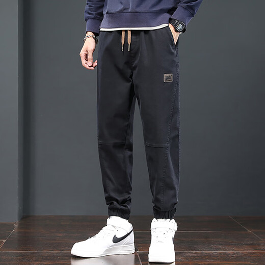 Jüdische Freizeithose Herren Frühling und Herbst Neue trendige Marke Arbeit Kleidung lose Harem Hosen Krawatten Fuß Sportarten lange Hosen Männer 689 Kamel plus Velvet M.
