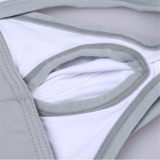 Men's sexy underwear, thong, one-piece suspender pull-up pants, low waist, gay nightclub, green L