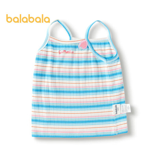 BALABALA Kinderkleidung Girls Vest Summer Striped Suspender [Haichang Ocean Park Series] 20122412004