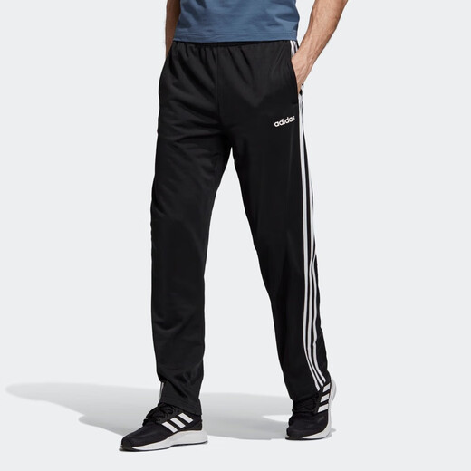 Adidas Herrenhose Neu Laufen Training Fitness Sporthose Lässige Atmungsaktive Modehose Gestrickt Bequeme Jogginghose Hose EI9761/Schwarz Gestrickt/Seite Drei Streifen XL
