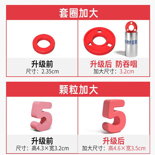 小顽豆幼儿童玩具三合一数字立体拼图积木早教开发1-2岁半3男孩女孩宝宝