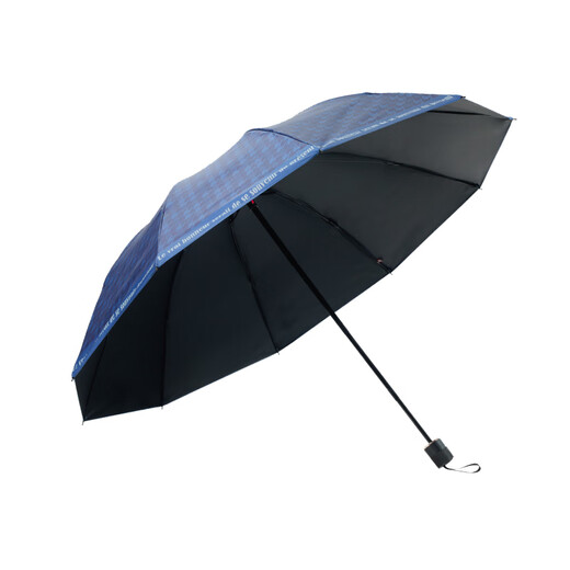 红叶雨伞反向手动折叠伞便携太阳伞遮阳男士晴雨伞大号十骨9227 黑色 10骨