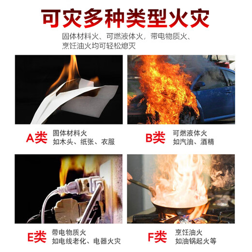 Juante water-based fire extinguisher for car and home use 580ml, valid for 4 years | Press the nozzle to easily extinguish fire MSWJ580-A