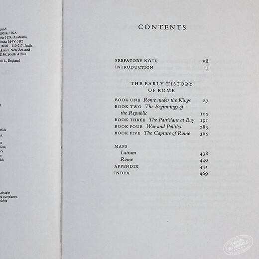 英文原版 The Early History of Rome罗马早期历史