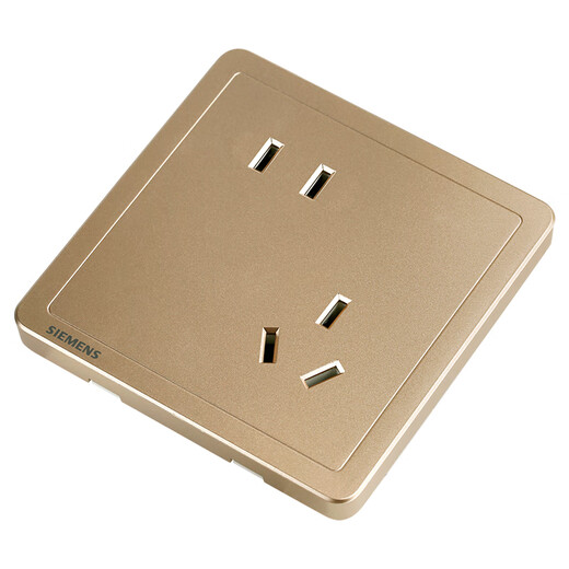 Siemens (Siemens) Switch Socket 10A geneigte Fünf-Loch-Socket-Panel Zhidian Riyaojin 5UB14183NC032P