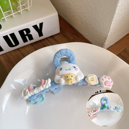 Korean children's scratch clip cartoon Belle hair clip little girl hair clip star-dairy shark clip hair accessories 9930C pink melody clip