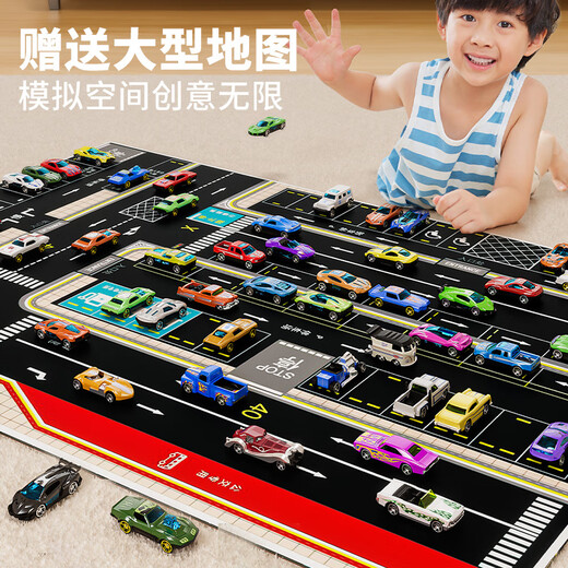 Baolexing children's toys 3-6 year old boy birthday gift alloy car model gift box simulation racing car ornaments