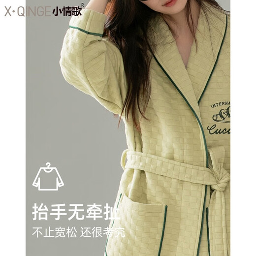 Little Love Song Couple Pyjamas for Women in Automne and Winter, Tree-couche Cotton Warm Chargandgown, Cotton Air Cotton Soft Mid-Longue Mentière pour hommes Vêtements pour la maison MFBD15282 Vêtements féminins-15281 Vêtements pour hommes (Single Set M Women / Height 152-160 Poids 80-100
