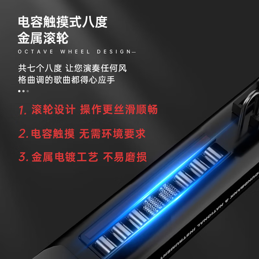 圣锐SR6000电吹管新款中老年人初学乐器电萨克斯葫芦丝吹管 黑色 标配