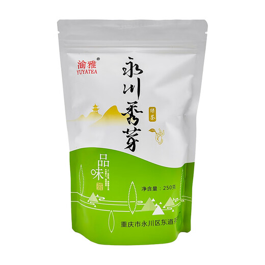 Chopstick circle Yuya YY Yongchuan Xiuya 250g bag Mingqian fried green tea household commercial Chongqing specialty Yongchuan green tea 250g*2 bags