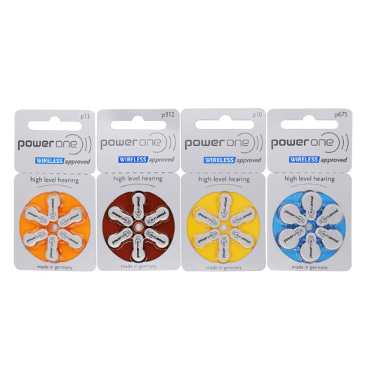 峰力瑞声达 助听器原装电池powerone P10/P13/P312/P675 P10（五版 30颗）