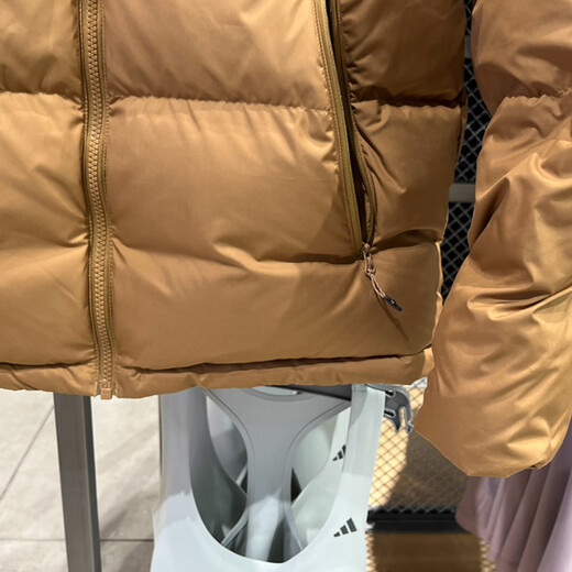 阿迪达斯 （adidas）羽绒服女装2024秋冬新款运动服保暖连帽上衣夹克外套JV6191 JV6191棕色 M