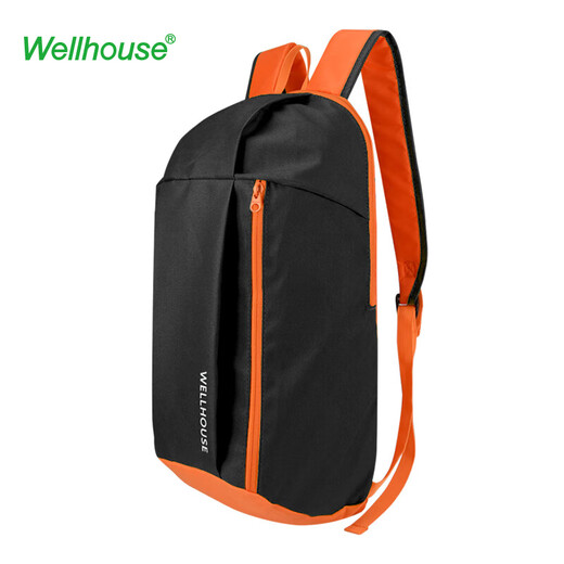 WELLHOUSE Backpack Outdoor Large Capacity Backpack Children and Students Travel Mountaineering Hiking Casual Men and Women Black