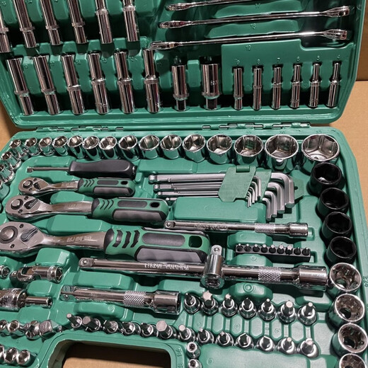 Sailoto socket complete set 150-piece auto repair tool set wrench combination tool repair tools car repair 216-piece set 72 teeth auto repair grade used and replaced with new ones