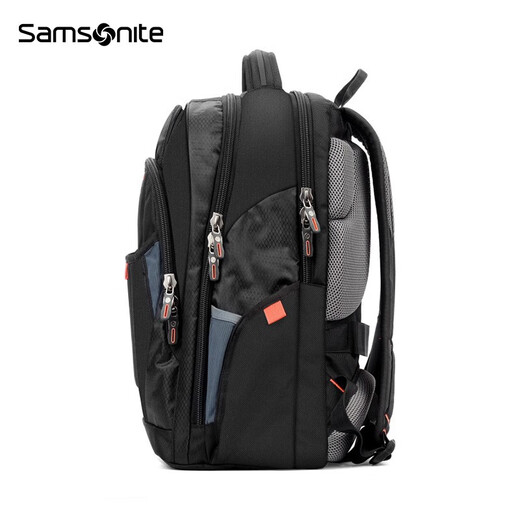 新秀丽（Samsonite）双肩包商务电脑包多功能男士背包差旅大容量运动透气书包\36B 黑色