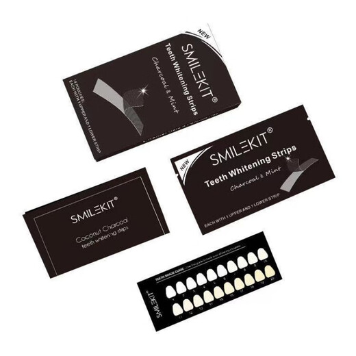 Zeusee Selected Bamboo Charcoal Magnesium Whitening Strips Activated Carbon Teeth Whitening Strips Magnesium White 14 pairs/box wet strips