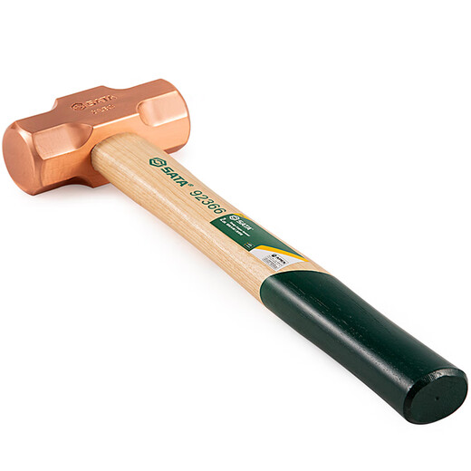 SATA 92365 walnut handle octagonal copper hammer 1 pound