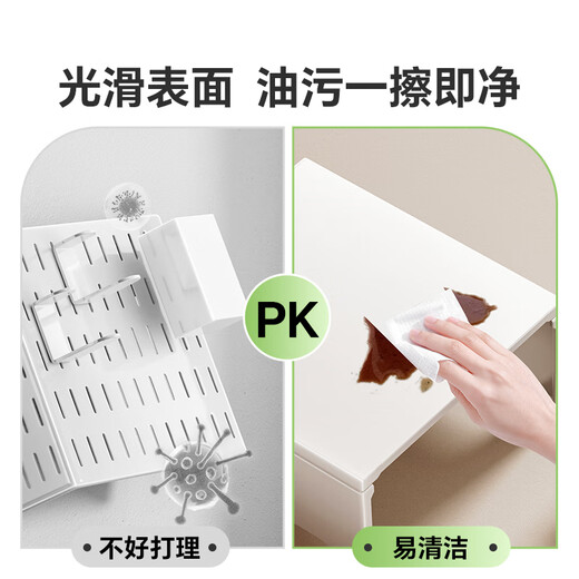 Shuaishi (shuaishi) gas water heater shield kitchen magnetic wall-mounted pipe storage rack to hide the ugly decorative cover hook hole board five-piece set 35*40*17-gun gray