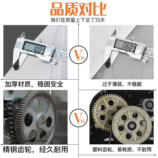 厨仕博压面机商用不锈钢全自动大型面条机电动一体式包子馒头饺子擀面皮机切面机揉面机 喷漆款不带电机