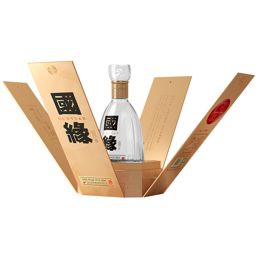 今世缘 国缘四开 幽雅醇厚型白酒 42度 500ml*4瓶 整箱装 
