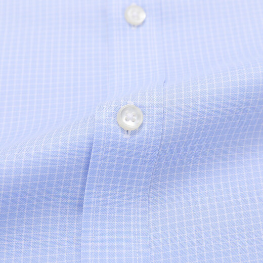 YOUNGOR shirt men's autumn and winter young men's casual formal shirt GLDP16387HJA blue plaid 40