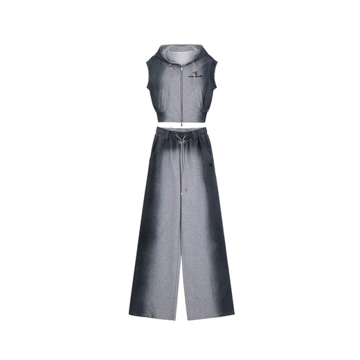 RE VAN Rui Fan new designer high-end gradient gray sweatshirt suit RM32402308 gray M 38