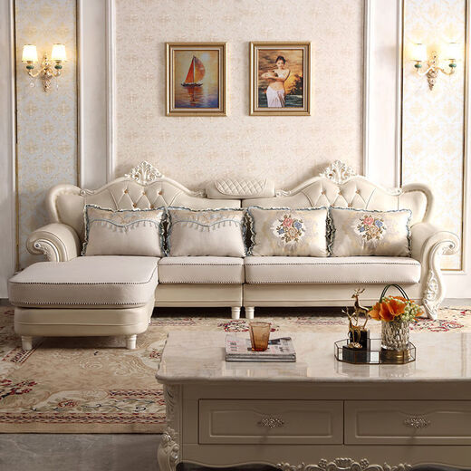 Huanan Gongxiong Technology Fabric Sofa European Style 3.2 Meter Fabric Sofa Coffee Table TV Cabinet Combination Large and Small Apartment High-end Living Room Dark Blue European Style Sofa + Coffee Table + TV Cabinet Huanan Gongxiong Technology Fabric Sofa European Style 3.2 Meter Fabric Sofa Coffee Table TV Cabinet Combination Large and Small Apartment High-end Living Room Dark Blue European Style Sofa + Coffee Table + TV Cabinet