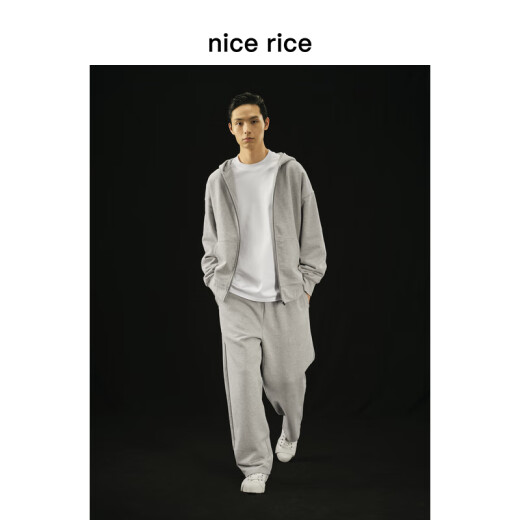 
nice rice good rice r. Series 500G cotton straight casual trousers [same style in the mall] NCQ12027 black (500g) S