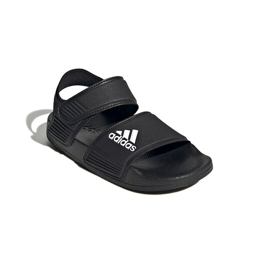 Adidas children's shoes open toe children's sandals summer style boys and girls Velcro soft bottom small and big children's beach shoes GW0344 GW0344 black size 39/6uk/foot length 24cm
