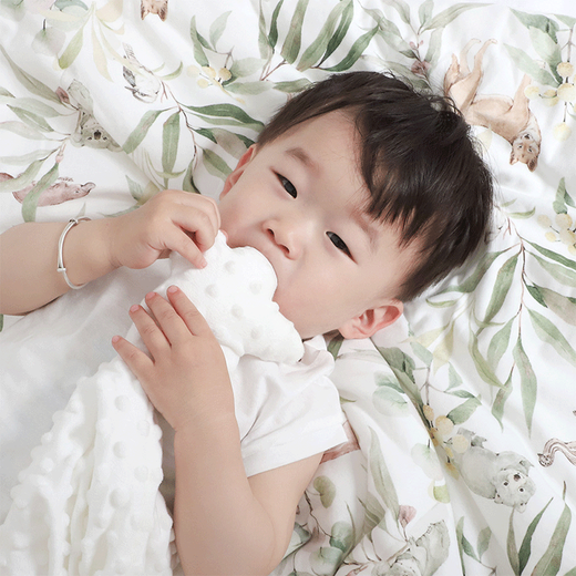 Blue Class A knitted cotton quilt cover single cotton children's spring and summer bean quilt single piece baby autumn kindergarten baby quilt cover Class A 200g knitted cotton Jungle Adventure-BL single quilt cover 120*150cm