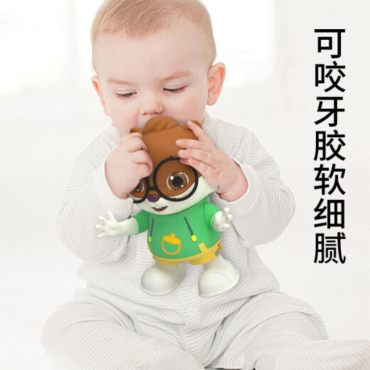 Magic Childhood (MFCHILD) Douyin three squirrels internet celebrity same style electric dancing baby talking and moving baby toy for boys 1 year old 2 children girls charging model