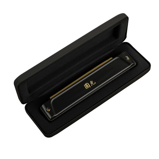 Guoguang 24-луночный полифонный C-Tune Zodiac Harmonica-Long (импортный гон, инструкции по выдуванию) Афины черные