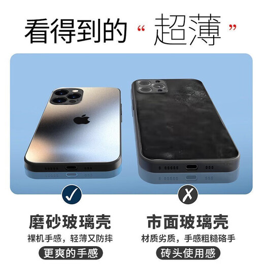 音威尔苹果15手机壳磨砂玻璃苹果16手机壳耐脏iphone15ProMax保护套iphone16高端镜头全包防摔男女潮款 【石墨黑】AG磨砂玻璃带标 苹果15