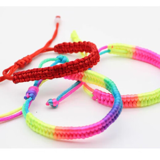 Muyu No. 5 Jade Thread Chinese Knot Kindergarten Braided Rope Pendant Children's Handmade DIY Material Package Braided Rope Bracelet Color 20 Meters/tie