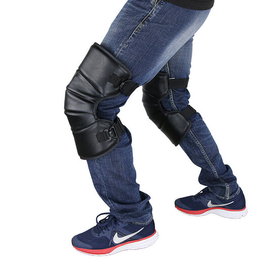 Yaphtes electric vehicle knee pads, winter motorcycle PU warm men's and women's riding and running thickened windproof and cold-proof leggings