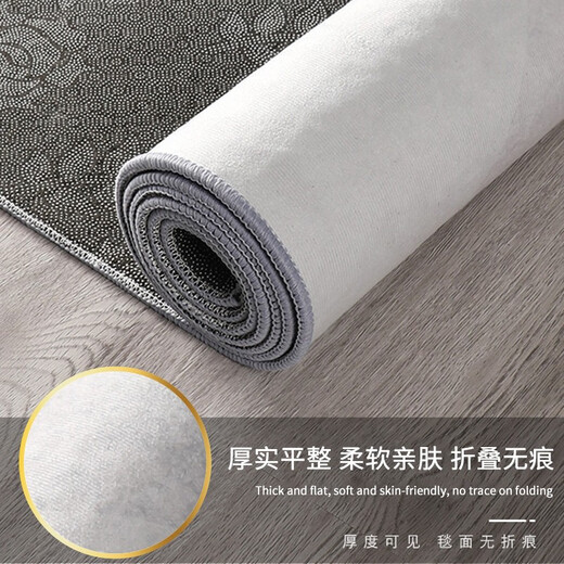 Zunchao round swivel chair computer chair carpet floor protection mat bedroom living room office study children's study desk stool Nordic style diameter 100cm medium size