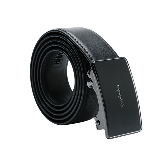 Septwolves Belt Men's Business Belt Alloy Automatic Buckle Genuine Leather Chinese Valentine's Day Gift for Boyfriend Birthday Gift Pants Belt