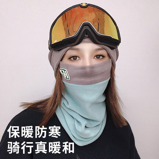 Meilunmei Winterhalshalle für Frauen doppelschicht verdickte warme Oli-Samt Outdoor-Mode und Frauen Gradient Pullover Schal 3891 Pink One Size