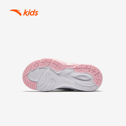 Zapatillas para niñas de anta para niños 2024 botón de mando de cuero de malla de otoño e invierno de otoño e invierno más zapatos de algodón de terciopelo [para niños regulares] negro/blanco/azul/rosa 9904-1 tamaño 30