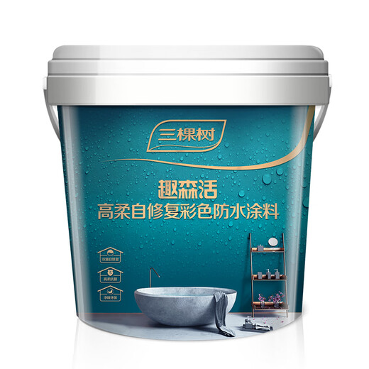 Three Trees Paint (SKSHU) K11 waterproof coating, bathroom toilet waterproof material, basement exterior wall roof waterproof leak repair material, high soft self-healing waterproof coating 18kg *2