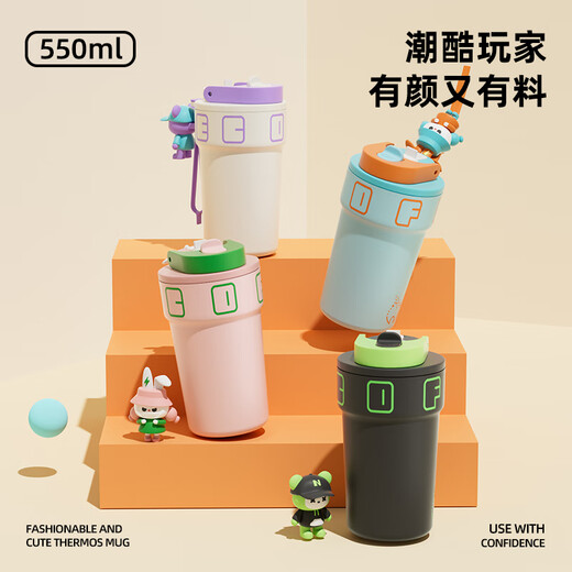 ZIPPO thermos cup 316 stainless steel coffee cup car portable women's high-value cup children's large-capacity water cup