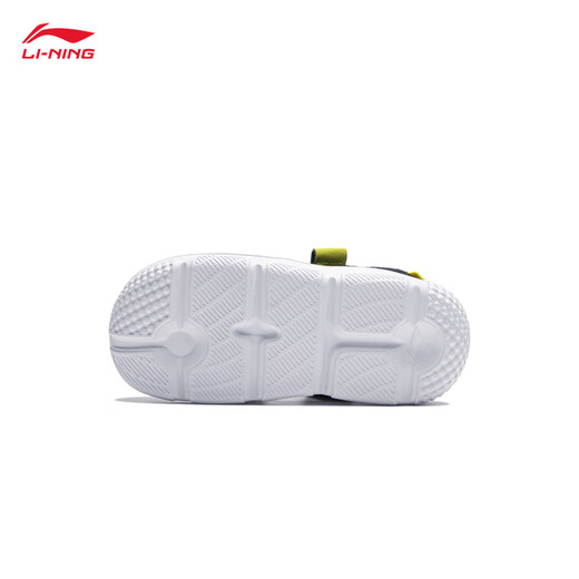 Li Ning Children's Shoes Sandals for Boys and Girls Contrast Color Soft and Comfortable Sports Shoes Black-3 25