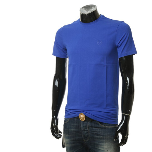 Armani/Axe Color sólido para hombres Camiseta de cuello redondo de manga corta simple