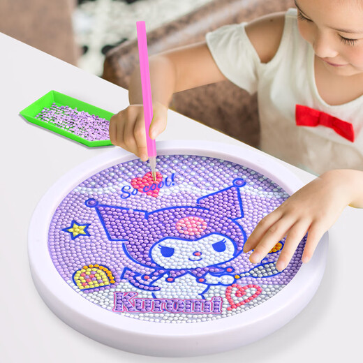 KUROMI钻石贴画儿童手工diy过家家生日礼物男孩女孩玩具三丽鸥大耳狗