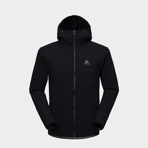 KAILAS soft shell jacket for men with velvet, warm, breathable and elastic outdoor windproof and wear-resistant hooded hiking jacket
