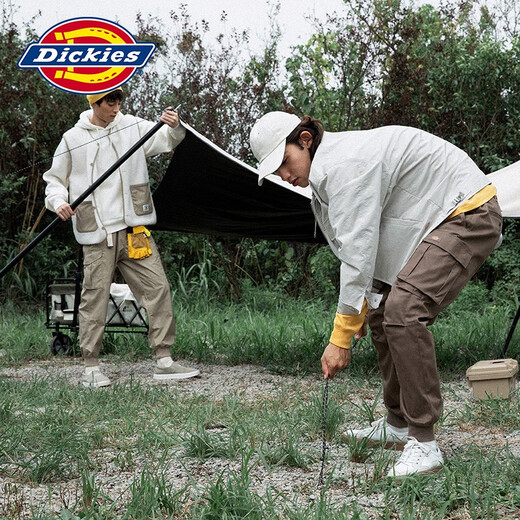 Dickies vest men's and women's fashionable lamb velvet warm sleeveless thick jacket 11260 cream XS