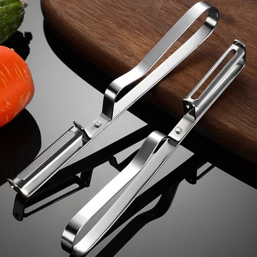 Couteau à éplucher en acier inoxydable, éplucheur de fruits, couteau à éplucher, outil d'épluchage de pommes de terre, éplucheur de fruits domestique multifonctionnel de cuisine, couteau à éplucher en acier inoxydable 1 paquet