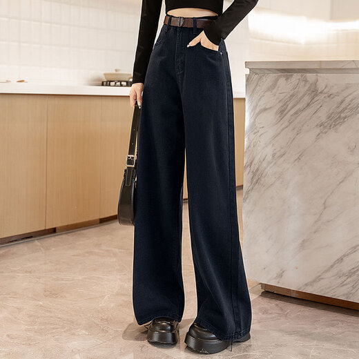 
Cypress House draped wide-leg pants 2025 autumn new style new women's high waist loose wash jeans