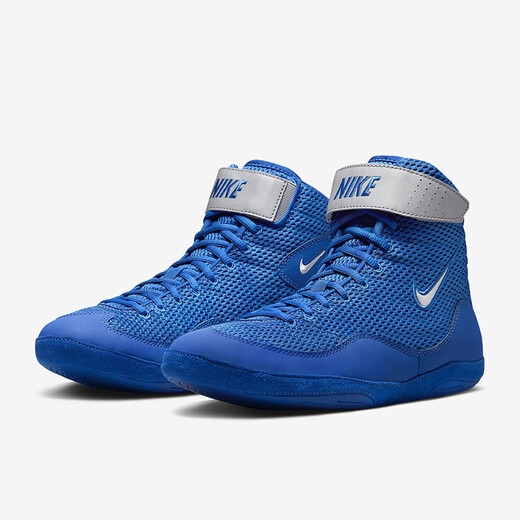 Nike (NIKE) unisex wrestling shoes for men and women Inflict non-slip grip basketball sneakers weightlifting stable fitness training shoes blue 325256-401 36